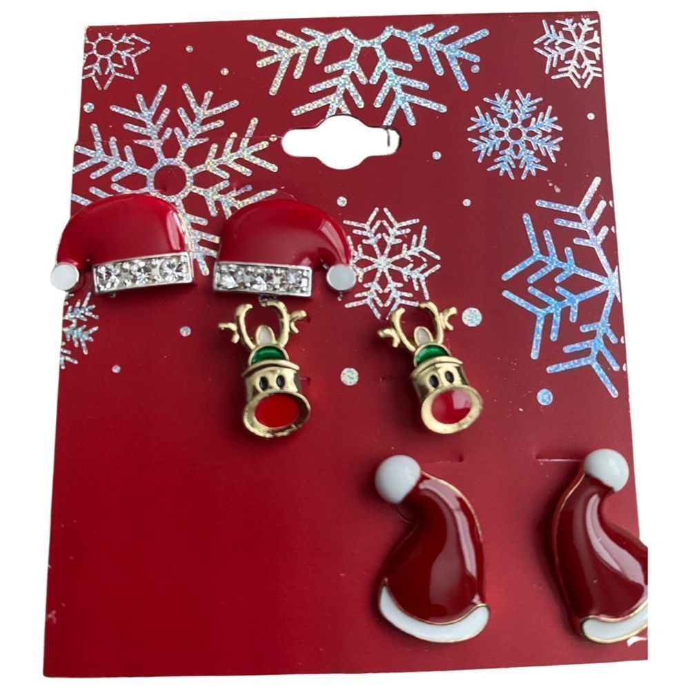 New 3 pair of Cute Christmas Earrings